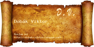 Dobák Viktor névjegykártya